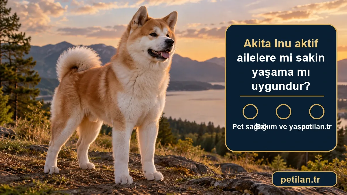 Akita Inu aktif ailelere mi sakin yaşama mı uygundur?