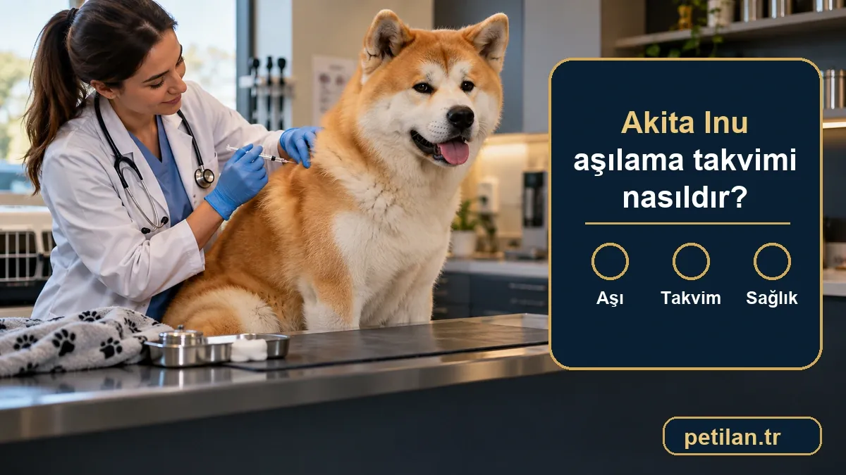 Akita Inu aşılama takvimi nasıldır?
