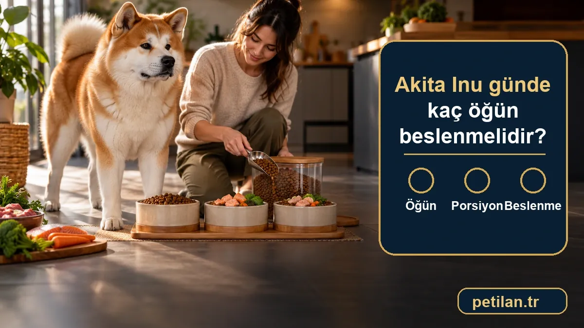 Akita Inu günde kaç öğün beslenmelidir?