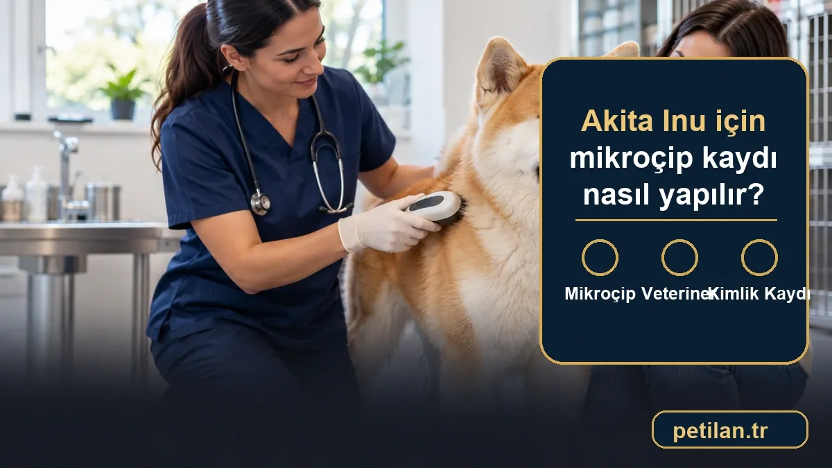Akita Inu için mikroçip kaydı nasıl yapılır?