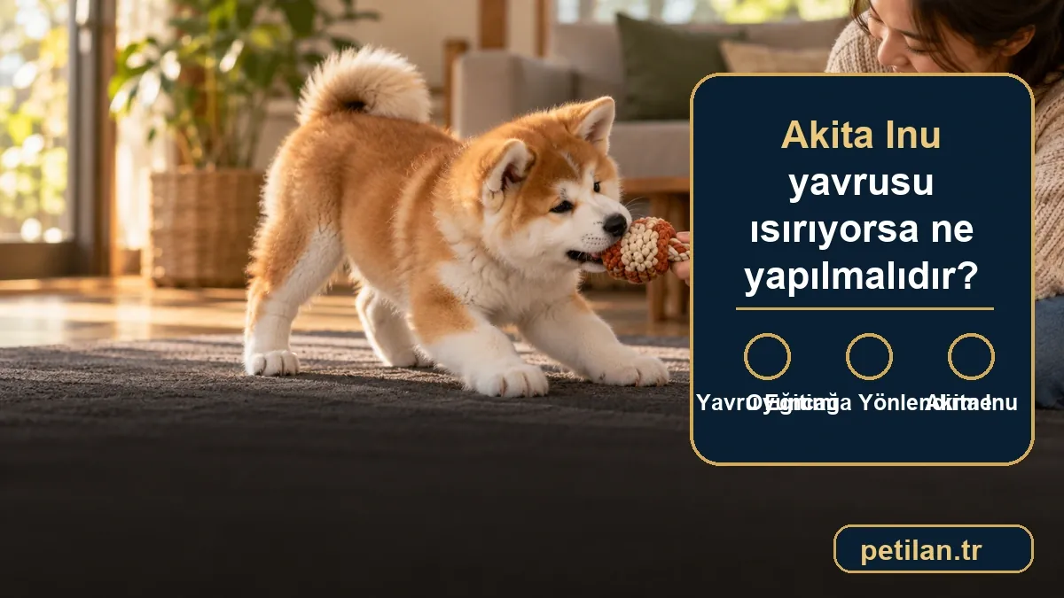 Akita Inu yavrusu ısırıyorsa ne yapılmalıdır?