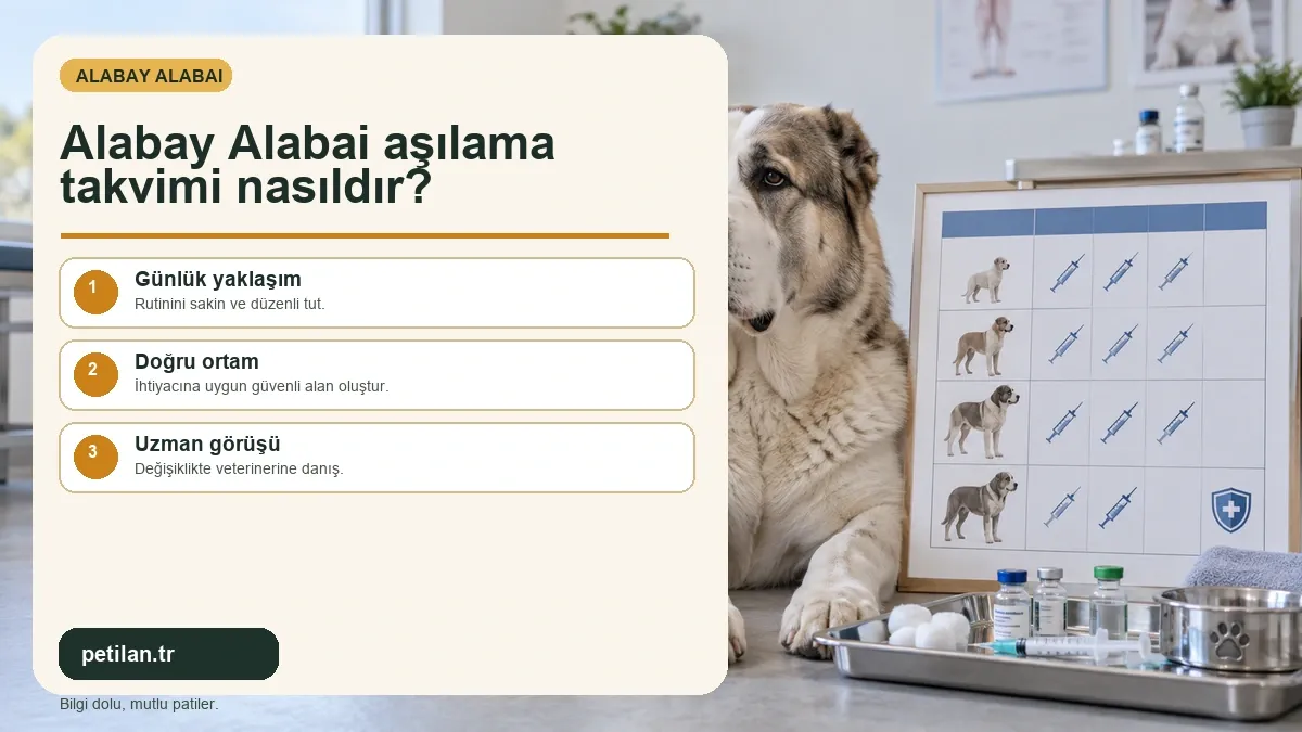Alabay Alabai aşılama takvimi nasıldır?