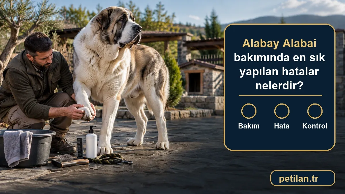 Alabay Alabai bakımında en sık yapılan hatalar nelerdir?