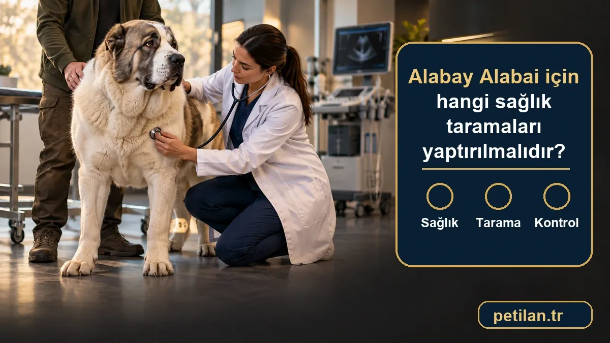 Alabay Alabai için hangi sağlık taramaları yaptırılmalıdır?