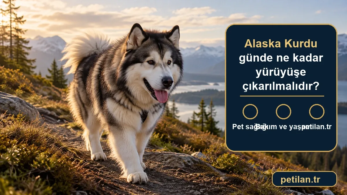 Alaska Kurdu günde ne kadar yürüyüşe çıkarılmalıdır?