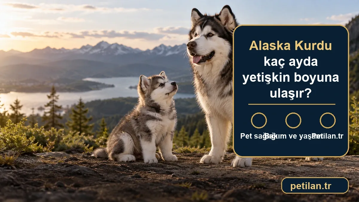Alaska Kurdu kaç ayda yetişkin boyuna ulaşır?