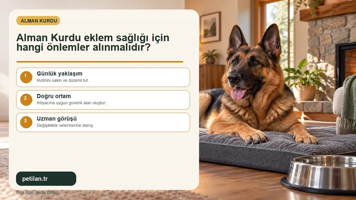 Alman Kurdu eklem sağlığı için hangi önlemler alınmalıdır?