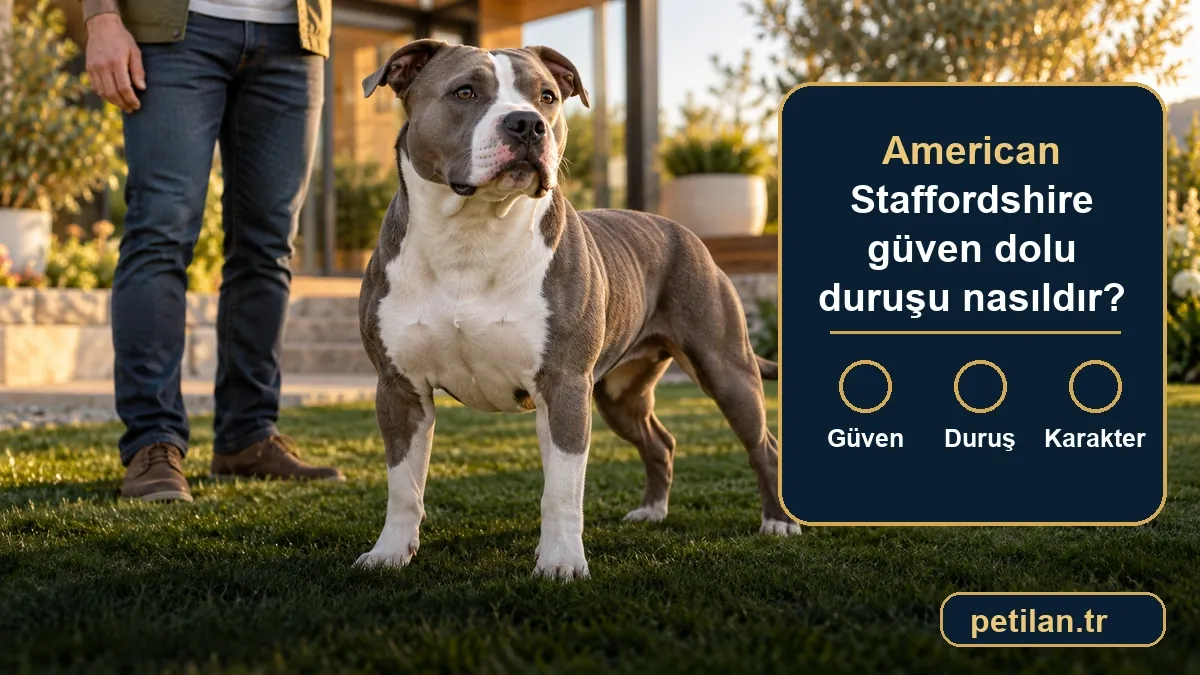 American Staffordshire güven dolu duruşu nasıldır?