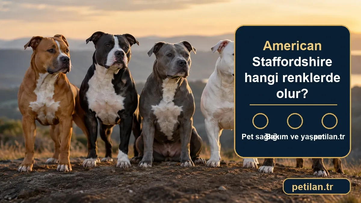 American Staffordshire hangi renklerde olur?
