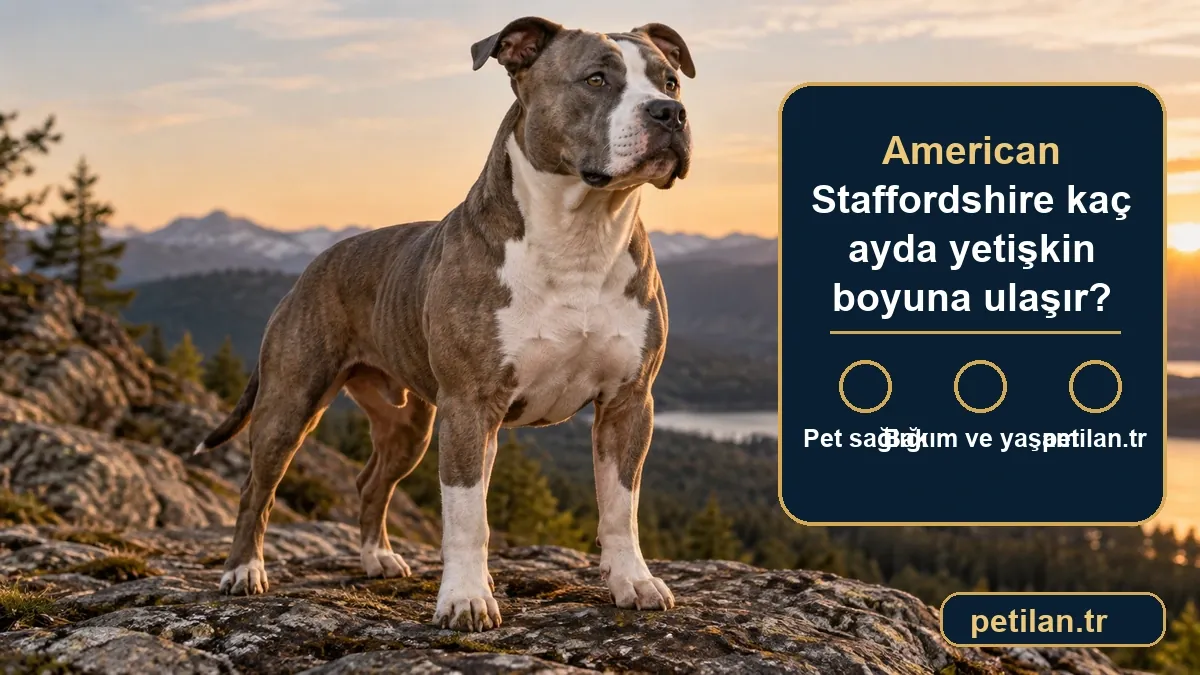 American Staffordshire kaç ayda yetişkin boyuna ulaşır?