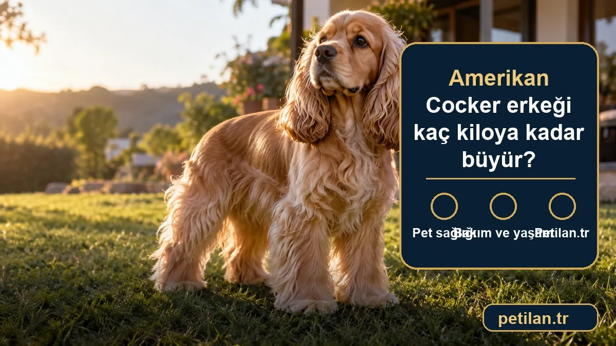 Amerikan Cocker erkeği kaç kiloya kadar büyür?