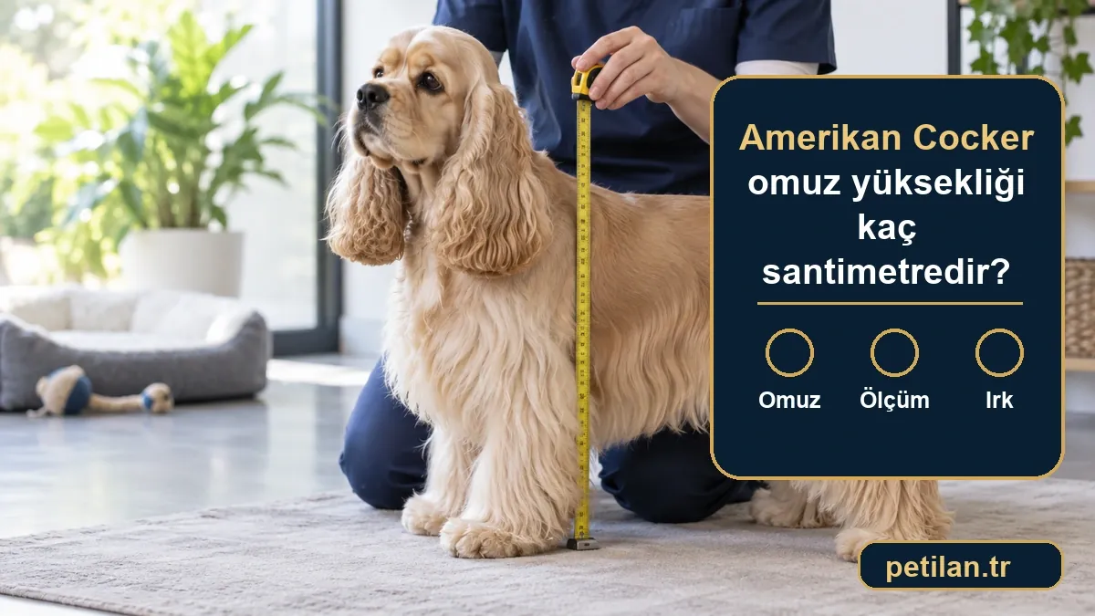 Amerikan Cocker omuz yüksekliği kaç santimetredir?