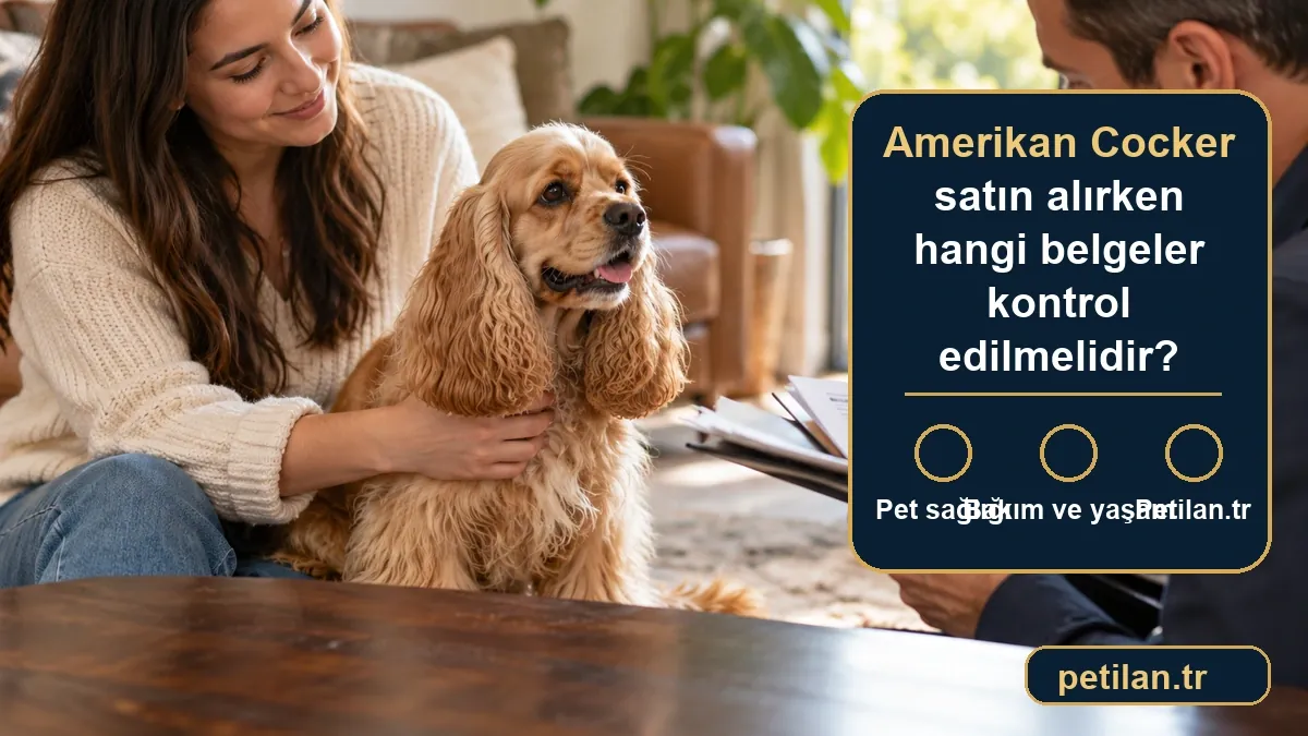 Amerikan Cocker satın alırken hangi belgeler kontrol edilmelidir?