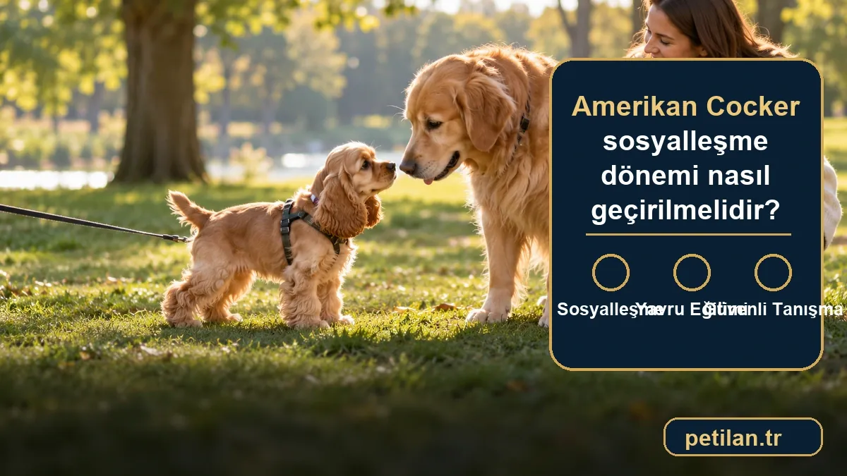Amerikan Cocker sosyalleşme dönemi nasıl geçirilmelidir?