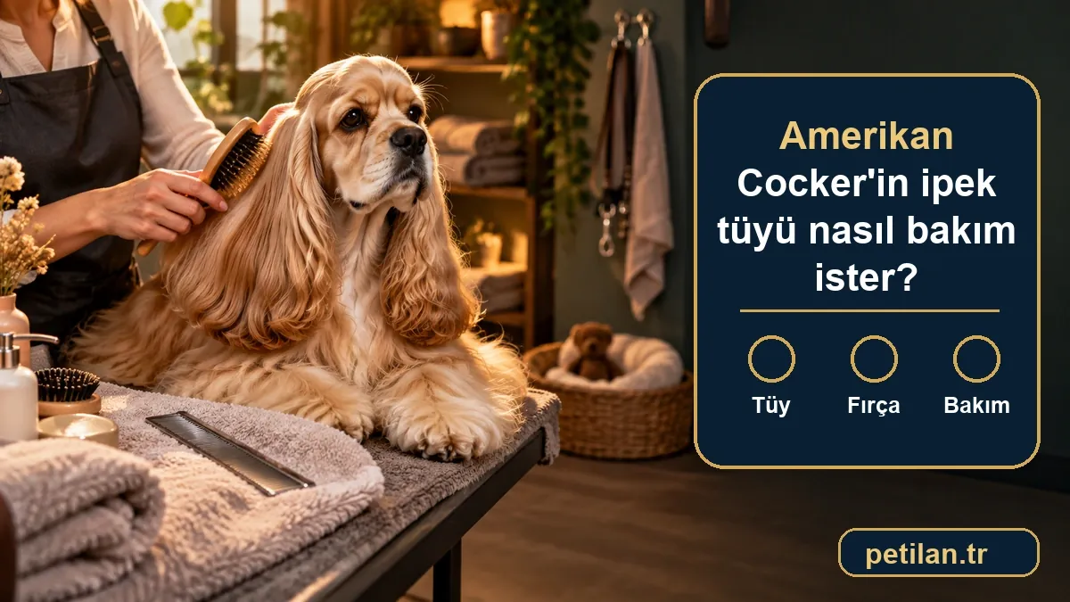 Amerikan Cocker'in ipek tüyü nasıl bakım ister?