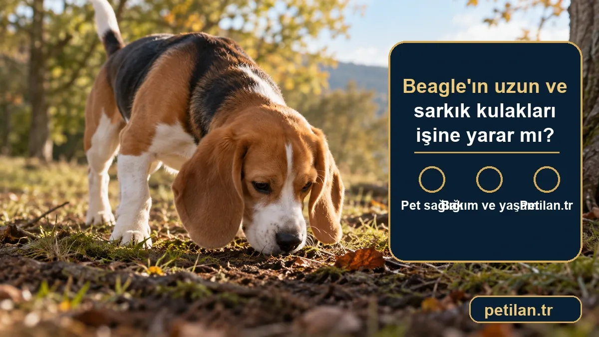 Beagle'ın uzun ve sarkık kulakları işine yarar mı?