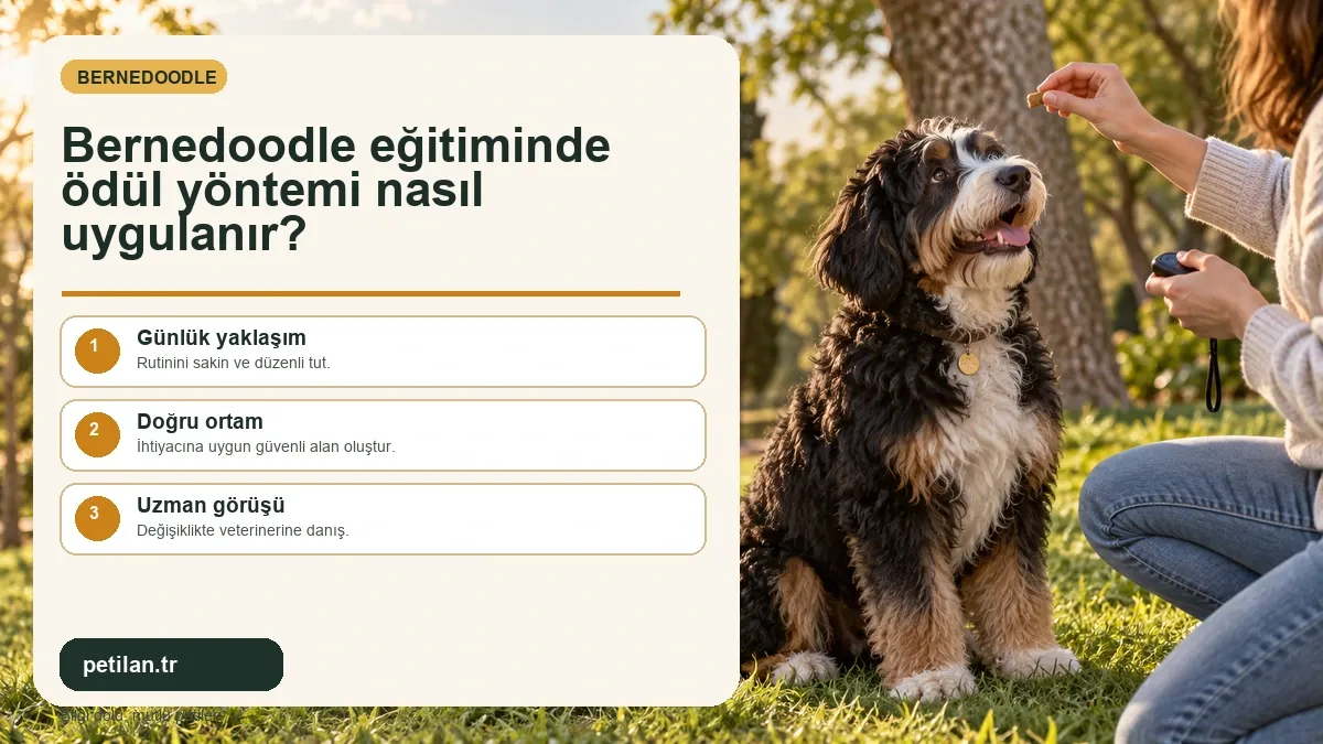 Bernedoodle eğitiminde ödül yöntemi nasıl uygulanır?