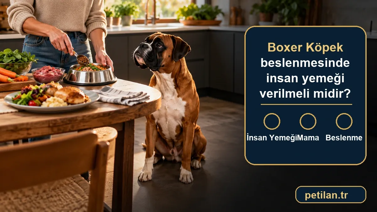 Boxer Köpek beslenmesinde insan yemeği verilmeli midir?