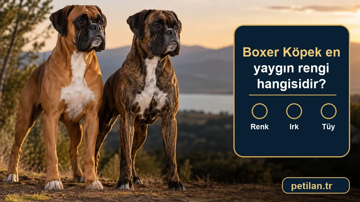 Boxer Köpek en yaygın rengi hangisidir?