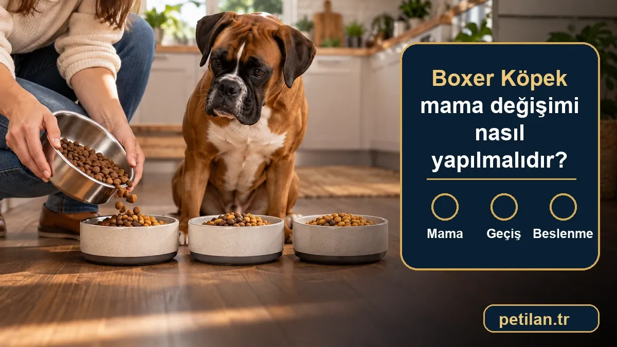 Boxer Köpek mama değişimi nasıl yapılmalıdır?