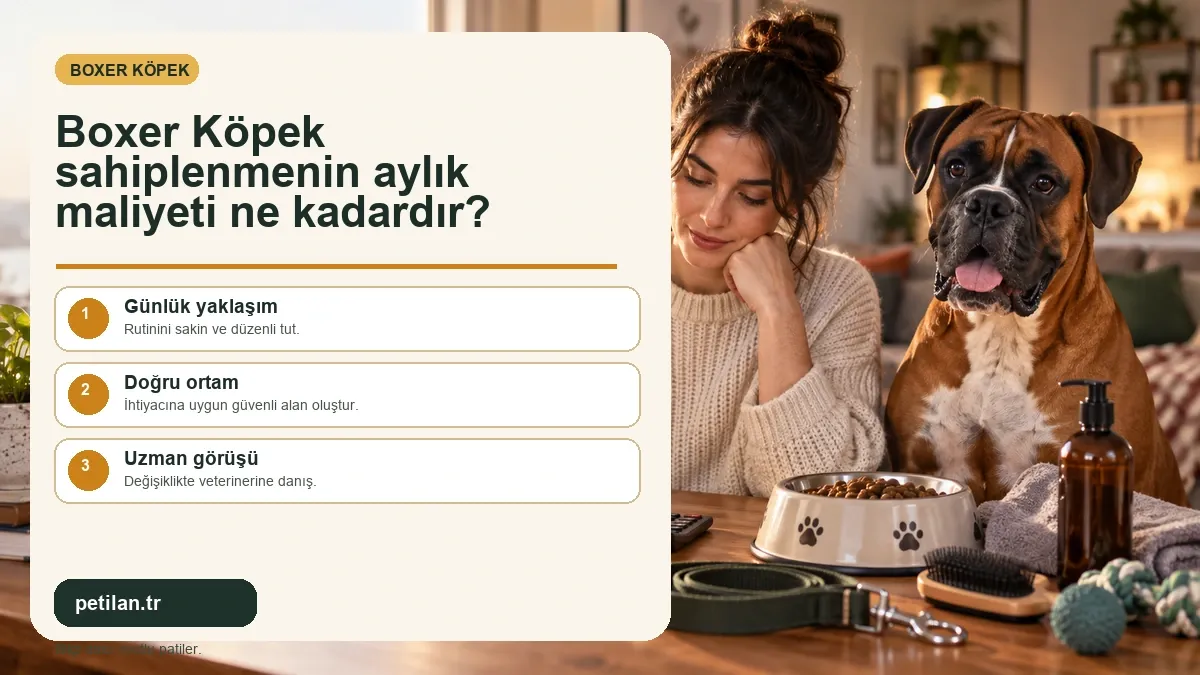 Boxer Köpek sahiplenmenin aylık maliyeti ne kadardır?