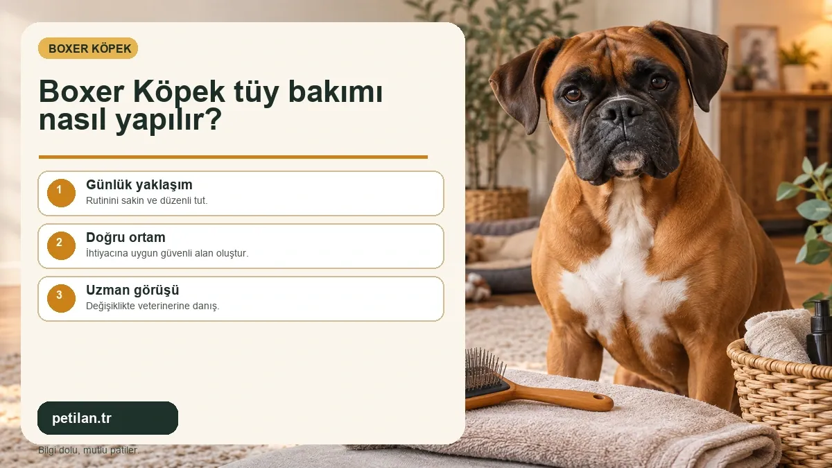 Boxer Köpek tüy bakımı nasıl yapılır?