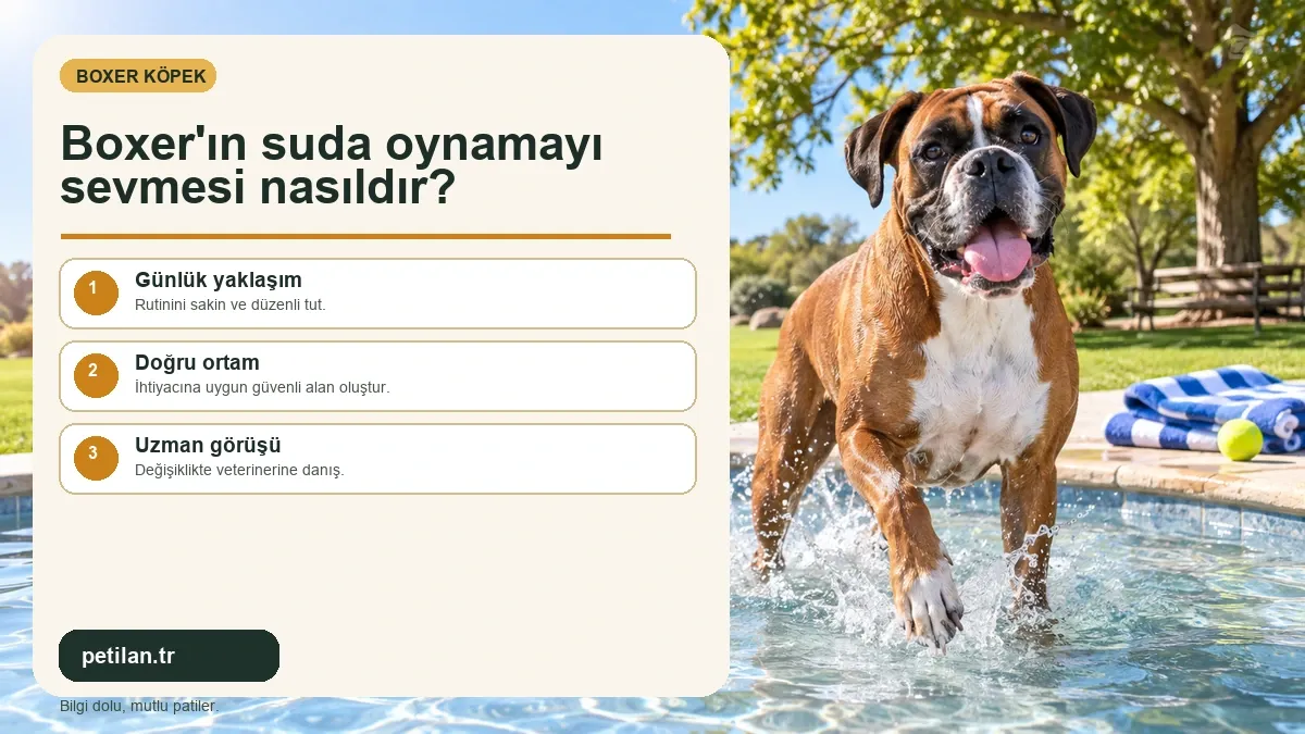 Boxer'ın suda oynamayı sevmesi nasıldır?