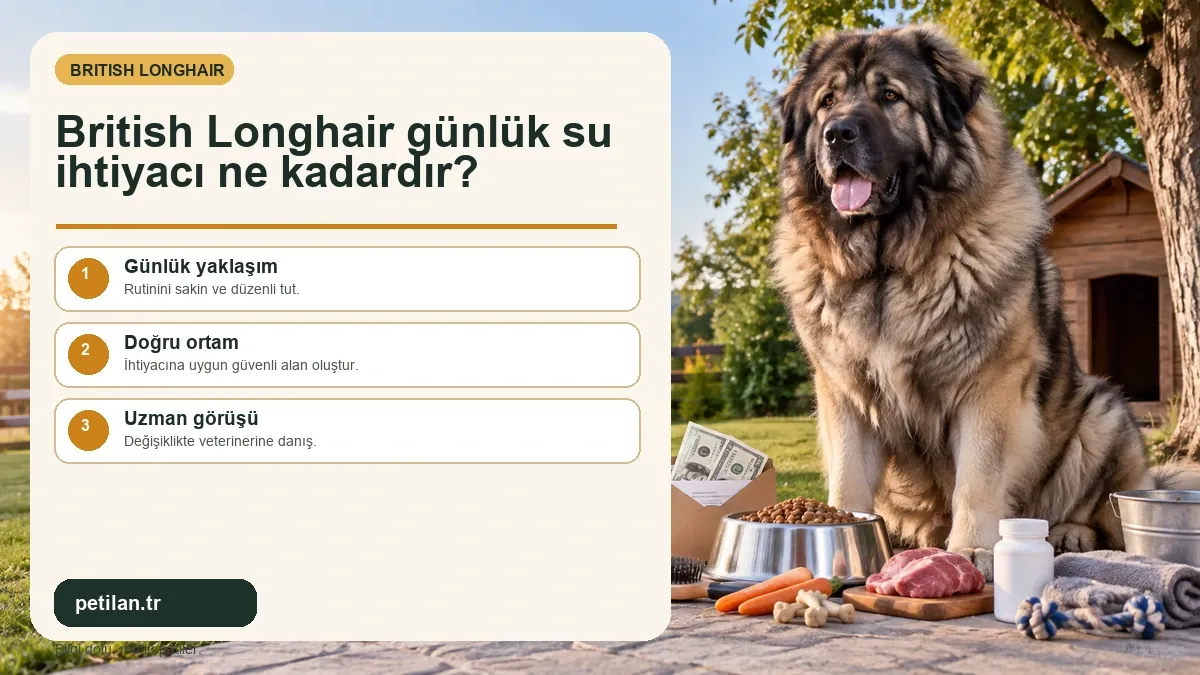 British Longhair günlük su ihtiyacı ne kadardır?