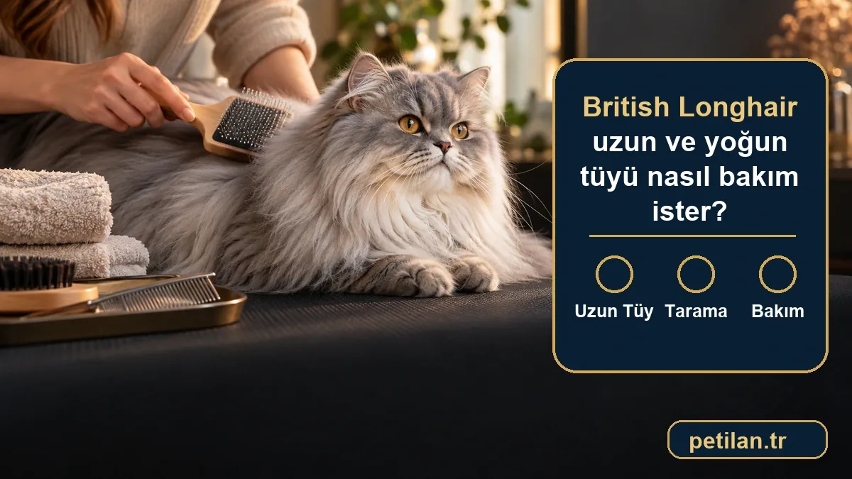 British Longhair uzun ve yoğun tüyü nasıl bakım ister?