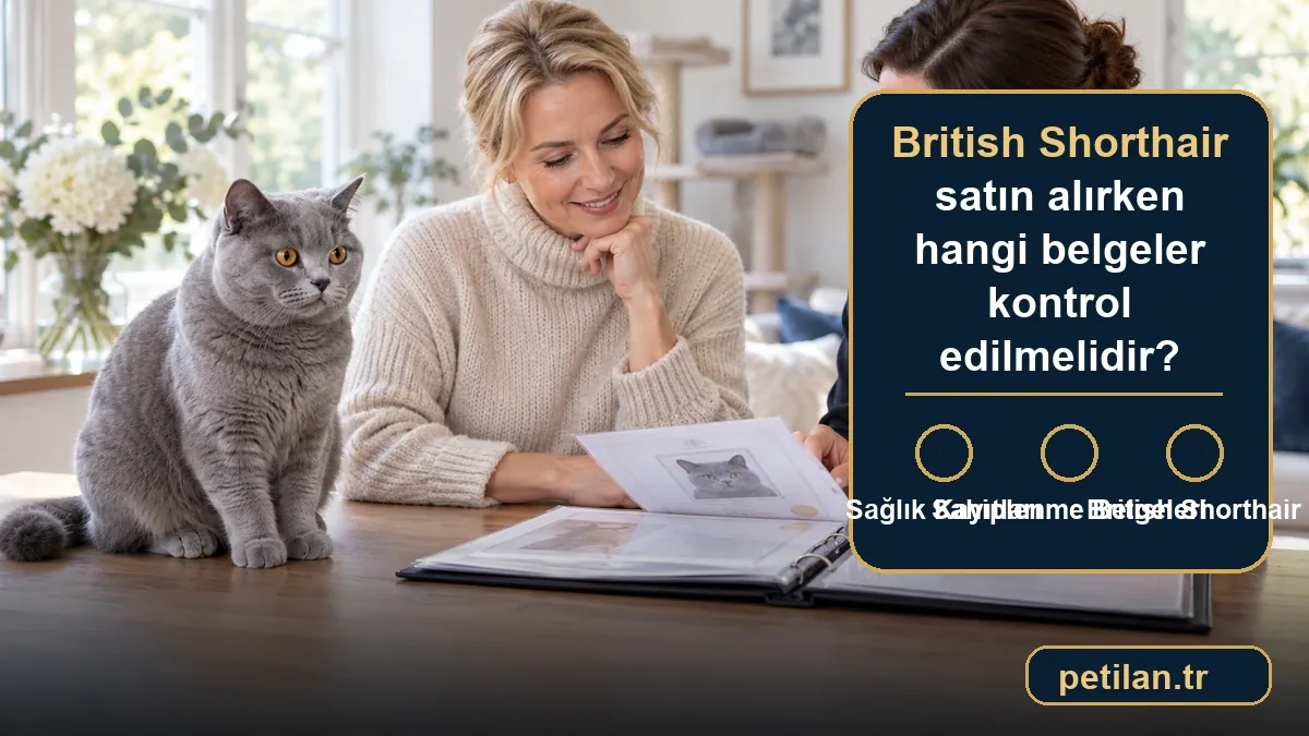 British Shorthair satın alırken hangi belgeler kontrol edilmelidir?