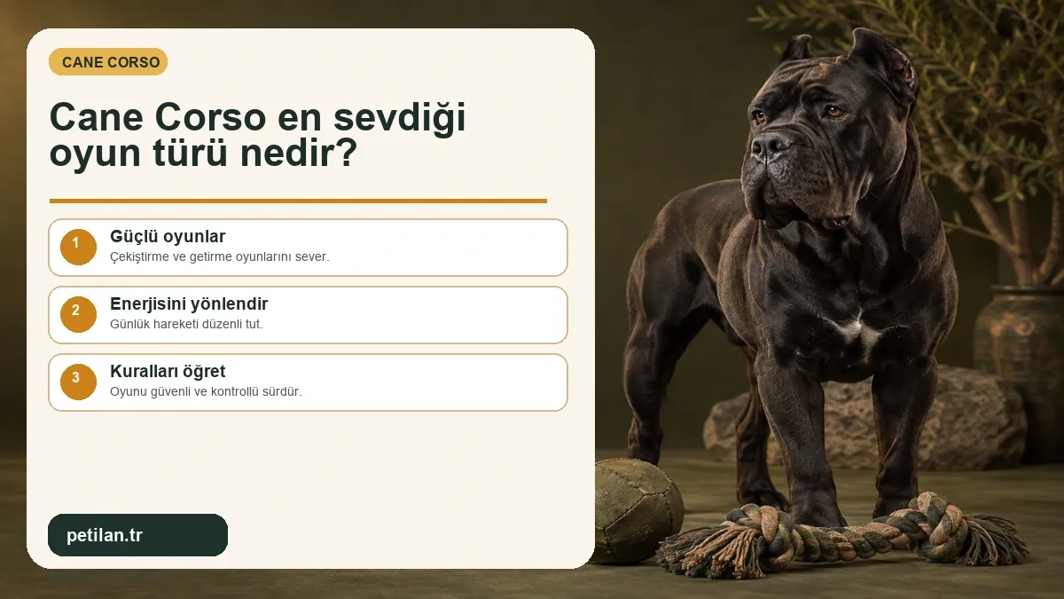 Cane Corso en sevdiği oyun türü nedir?