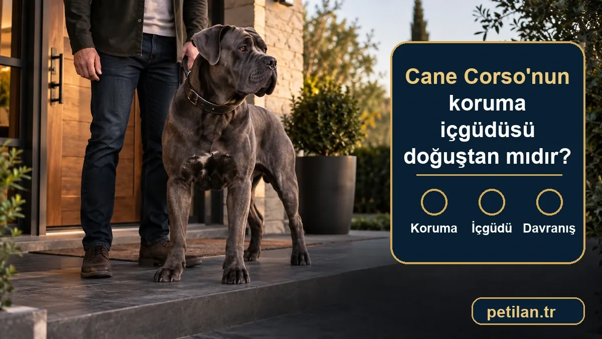 Cane Corso'nun koruma içgüdüsü doğuştan mıdır?