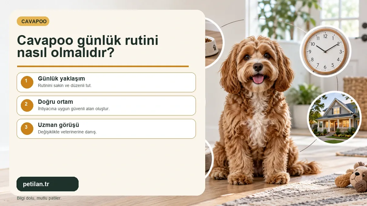 Cavapoo günlük rutini nasıl olmalıdır?