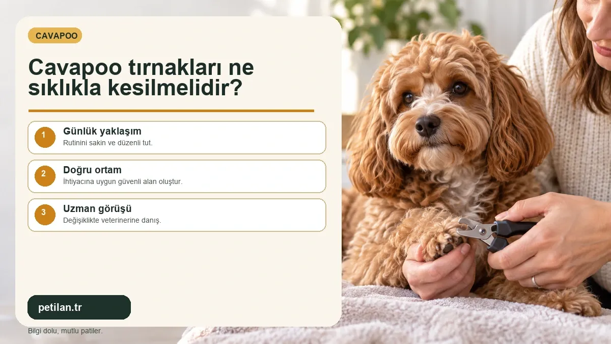 Cavapoo tırnakları ne sıklıkla kesilmelidir?
