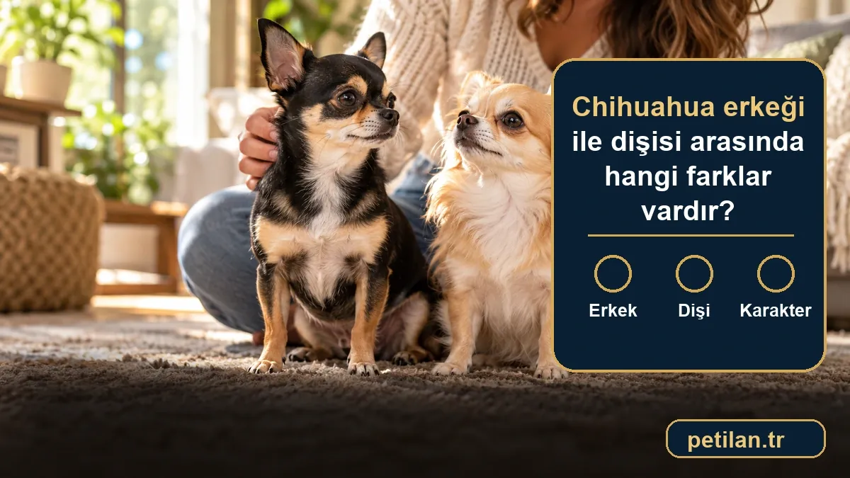 Chihuahua erkeği ile dişisi arasında hangi farklar vardır?