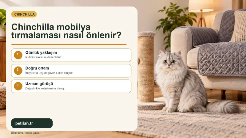 Chinchilla mobilya tırmalaması nasıl önlenir?