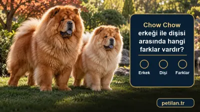 Chow Chow erkeği ile dişisi arasında hangi farklar vardır?