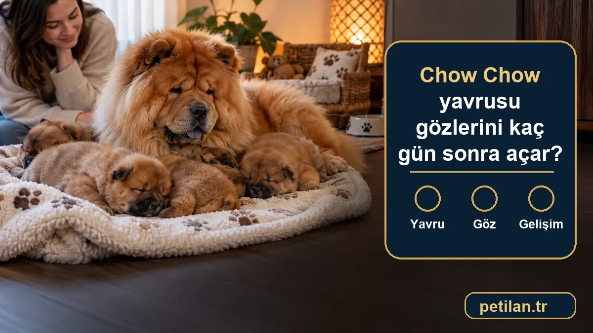 Chow Chow yavrusu gözlerini kaç gün sonra açar?
