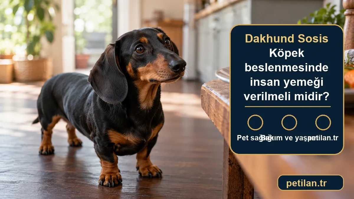 Dakhund Sosis Köpek beslenmesinde insan yemeği verilmeli midir?