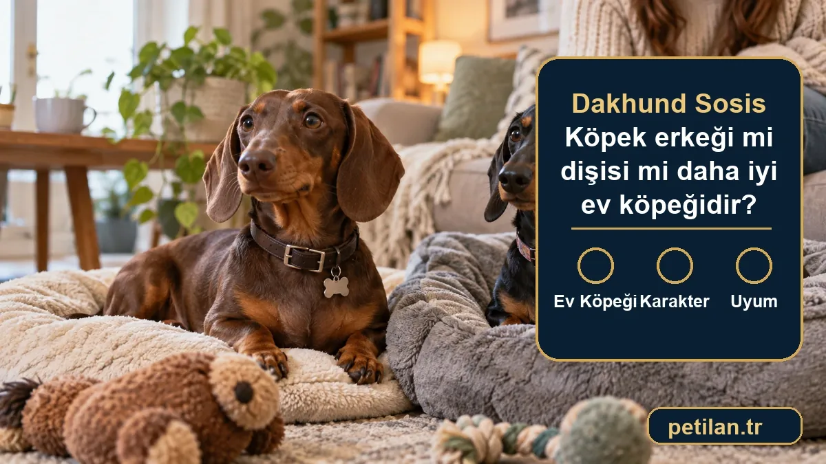 Dakhund Sosis Köpek erkeği mi dişisi mi daha iyi ev köpeğidir?