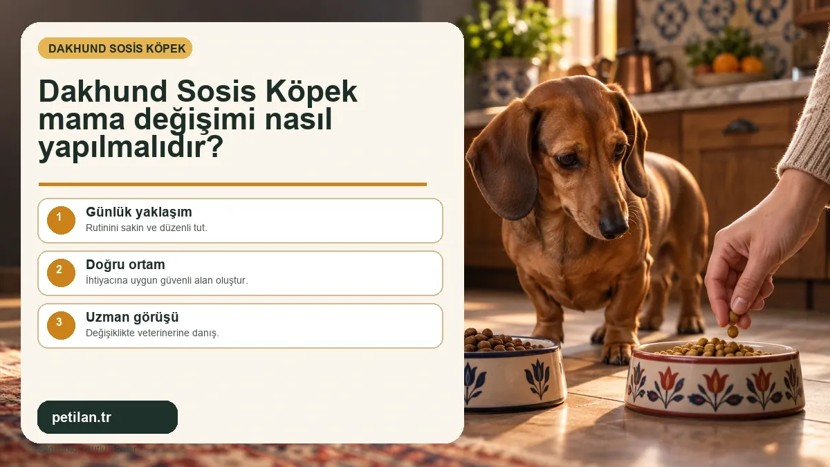 Dakhund Sosis Köpek mama değişimi nasıl yapılmalıdır?
