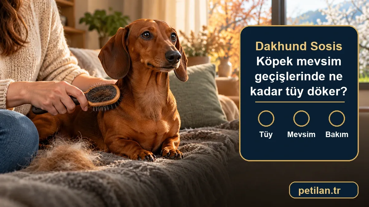 Dakhund Sosis Köpek mevsim geçişlerinde ne kadar tüy döker?