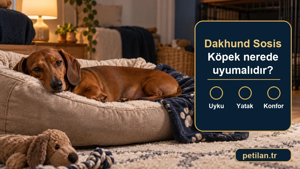 Dakhund Sosis Köpek nerede uyumalıdır?