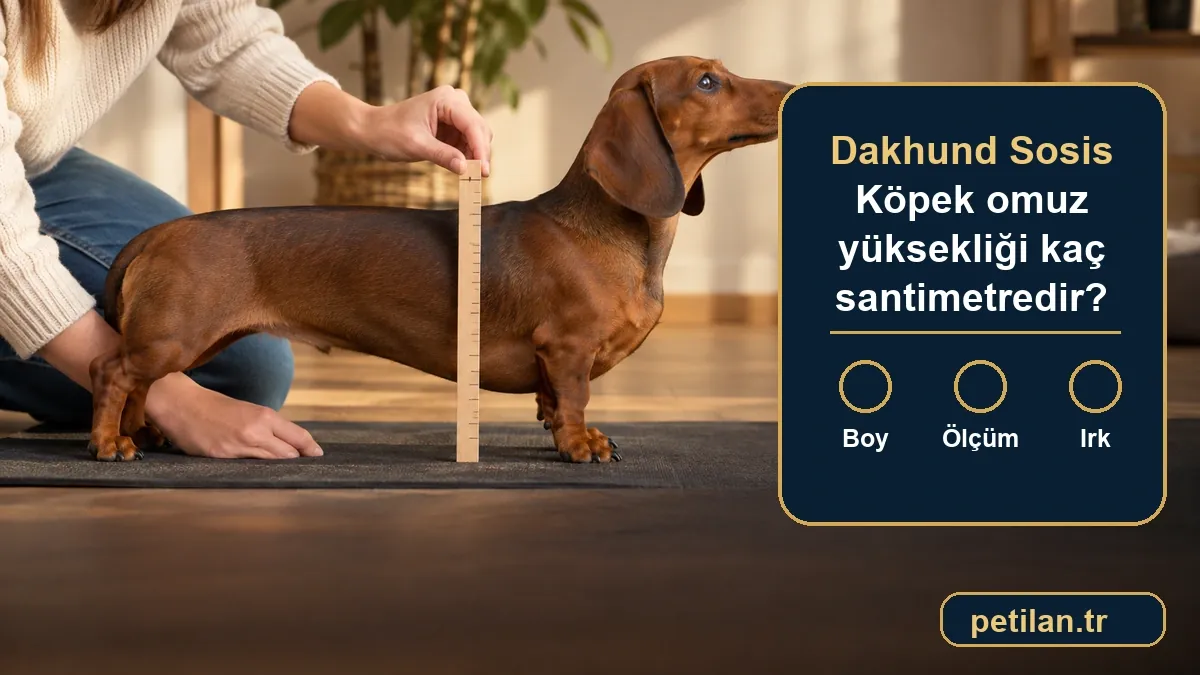 Dakhund Sosis Köpek omuz yüksekliği kaç santimetredir?