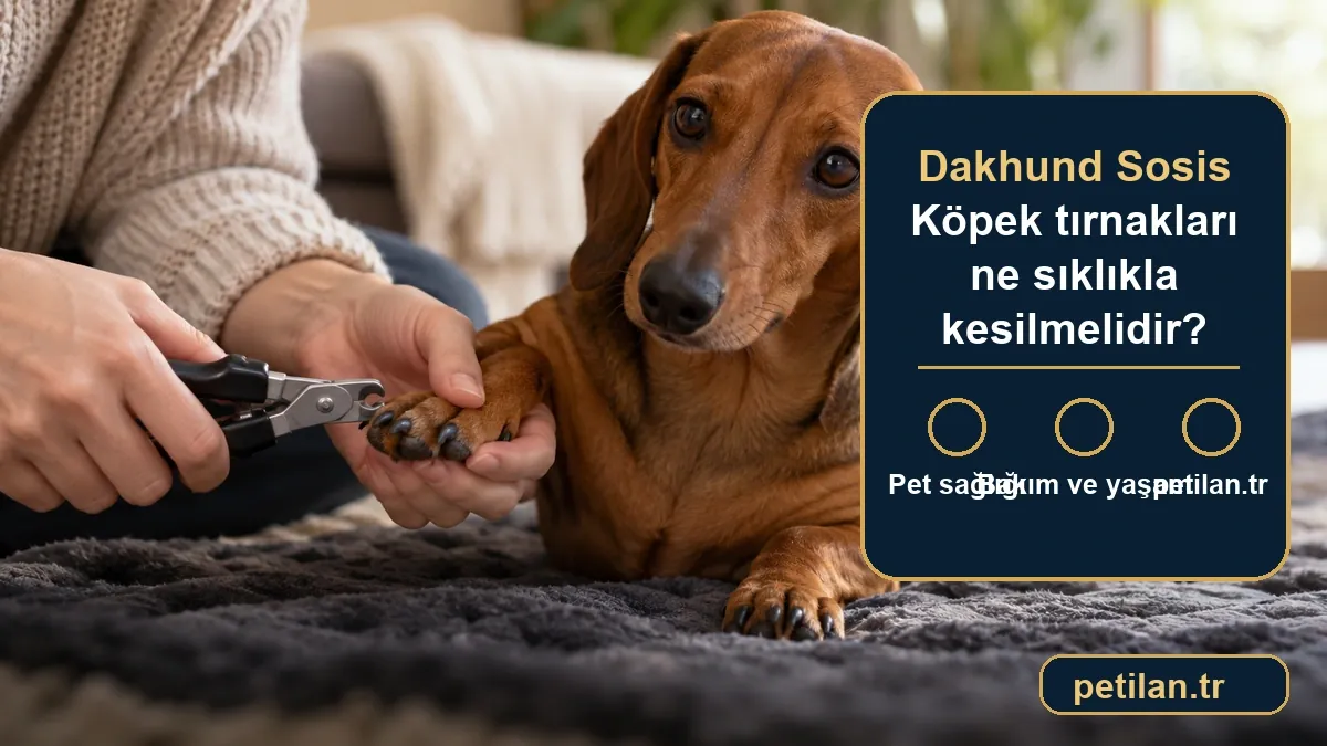 Dakhund Sosis Köpek tırnakları ne sıklıkla kesilmelidir?