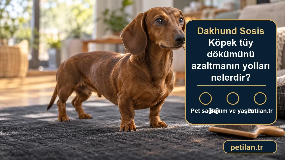 Dakhund Sosis Köpek tüy dökümünü azaltmanın yolları nelerdir?