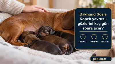 Dakhund Sosis Köpek yavrusu gözlerini kaç gün sonra açar?