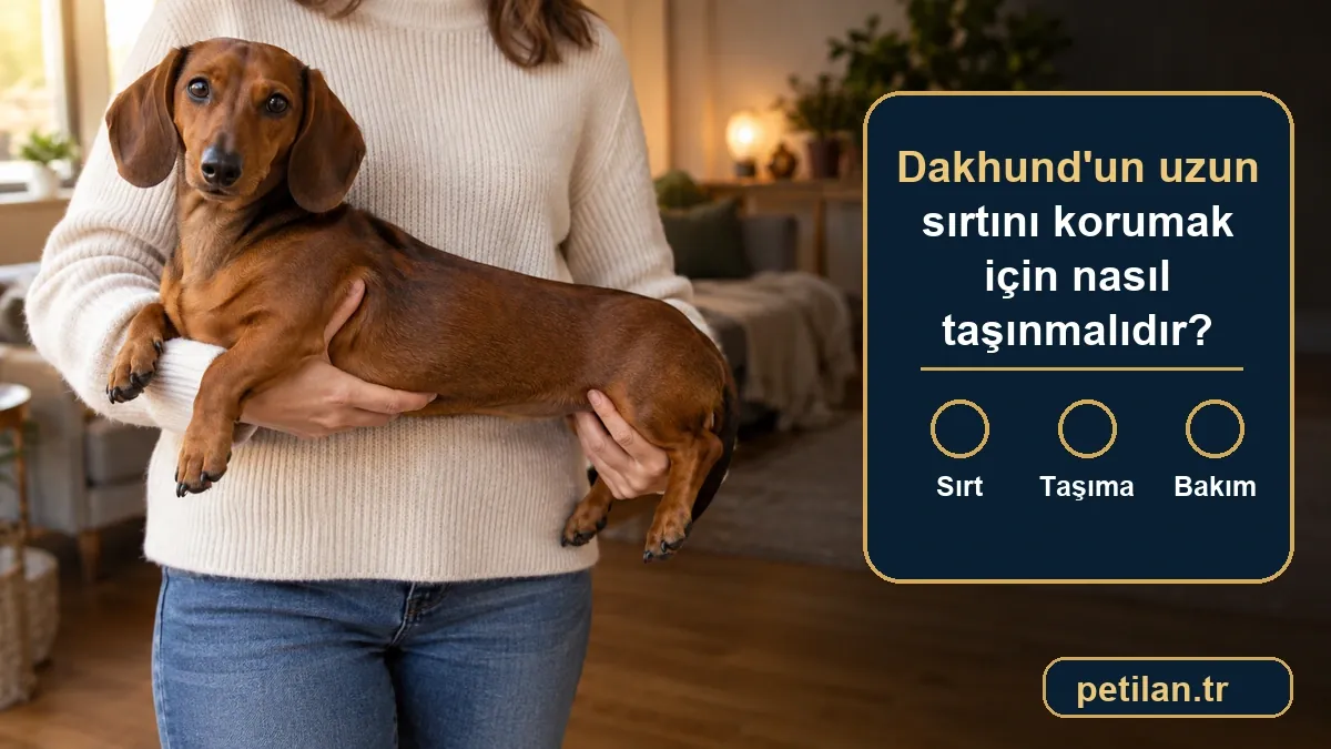 Dakhund'un uzun sırtını korumak için nasıl taşınmalıdır?