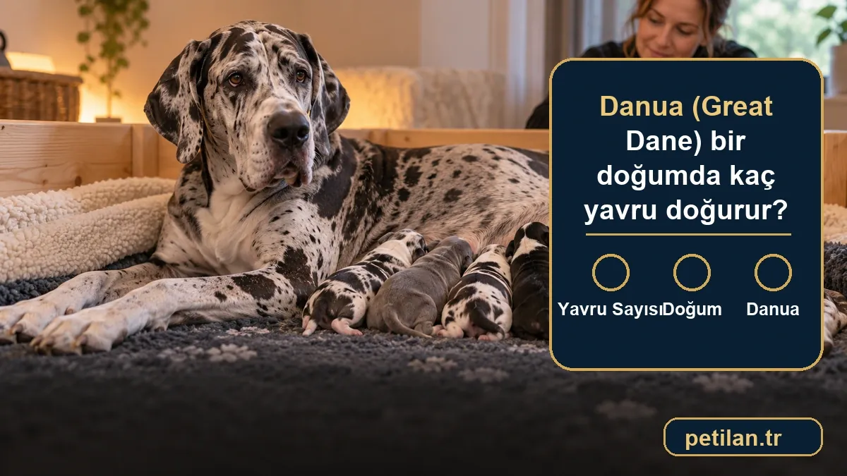 Danua (Great Dane) bir doğumda kaç yavru doğurur?