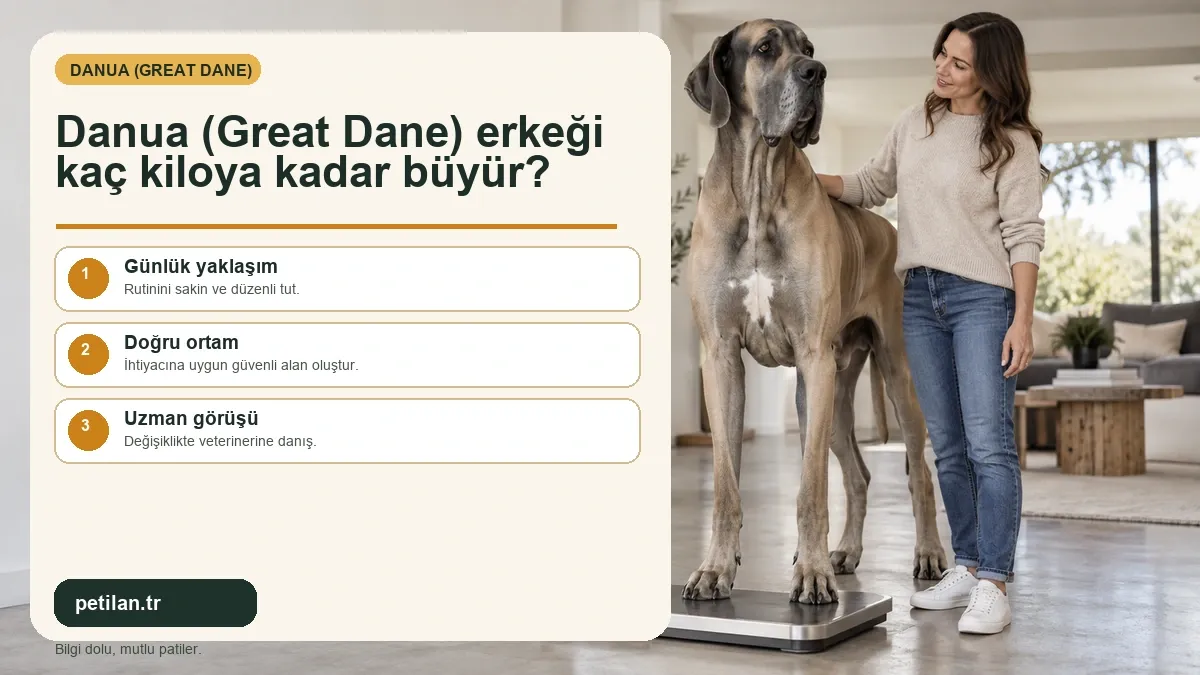 Danua (Great Dane) erkeği kaç kiloya kadar büyür?